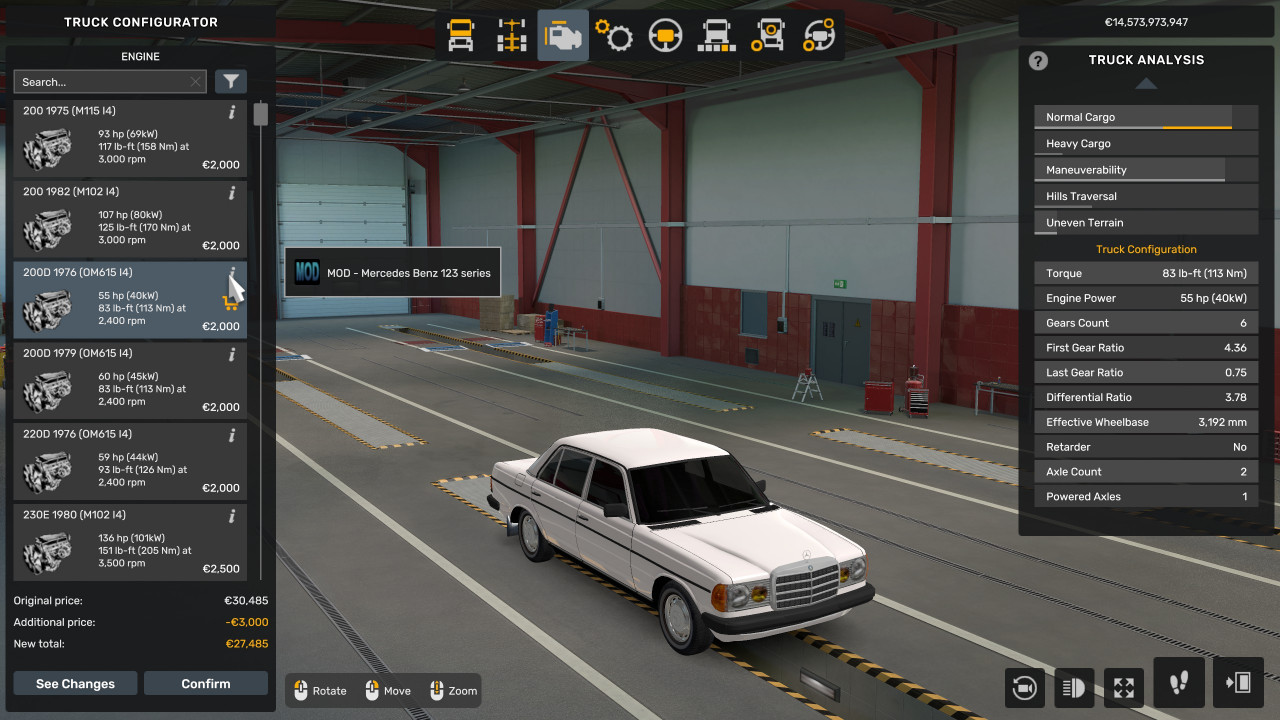 Mercedes Benz W123 addon – full model range 1.50
